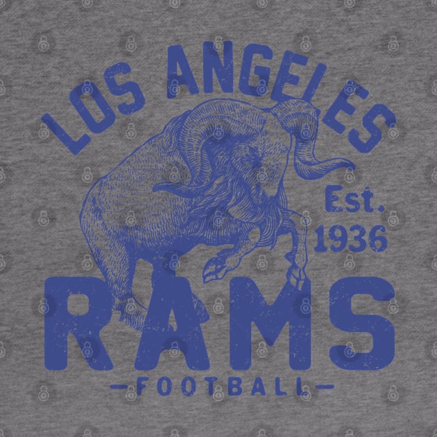 Retro Los Angeles Rams 1 by Buck Tee by Buck Tee